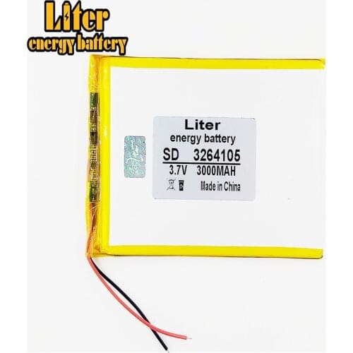 3.7V,3000mAH 3264105 3065105 Liter energy battery polymer lithium ion battery Li-ion battery for tablet pc 7 inch 8 inch