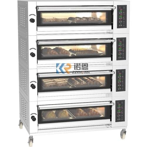4 Deck 8 Trays Electric Baking Oven Kitchen Bakery Equipment Commercial Pizza Oven Machine with CE