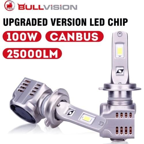H8 H11 H4 H9 9005 HB3 100W H7 LED Canbus no error 360 Lamp 6500K White car Headlights Bulbs lamp Fog Light 25000LM