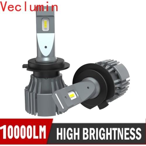 I6C 2PCS Super hight light H1 H3 H4 H7 LED 80W 10000LM LED Bulbs Car Headlight Kit Fog Lights H13 HB3 HB4 Car Led Lamps
