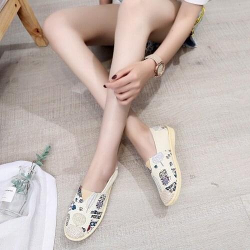 Women Flat Shoes 2021 Fashion Canvas Shoes Women Korean Fisherman Cloth Shoes Women Flat Casual Loafers Zapatillas De Mujer