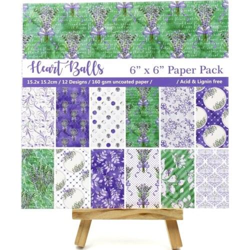 KSCRAFT 12pcs 6" Single-side Printed vintage leaves pattern creative papercraft art paper handmade scrapbooking kit set book