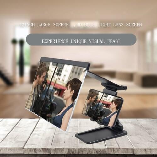 L20 Mobile Phone Screen Amplifier With Stand 12 Inch Blue Light Curved Large Screen Mobile Phone Amplifier 20