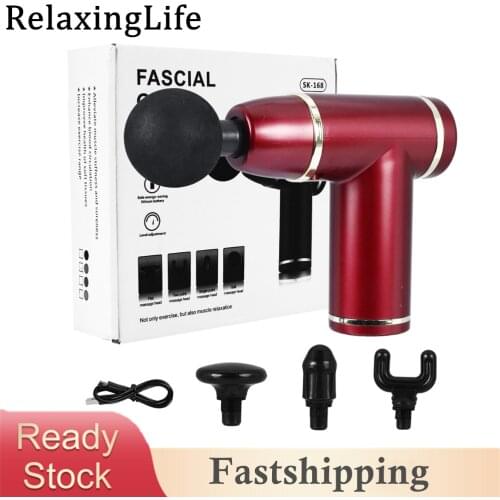 RelaxingLife Massage Gun Deep Tissue Percussion Neck Muscle Massager For Pain Relief 8 Speeds Fascia Gun Electric Body Massager
