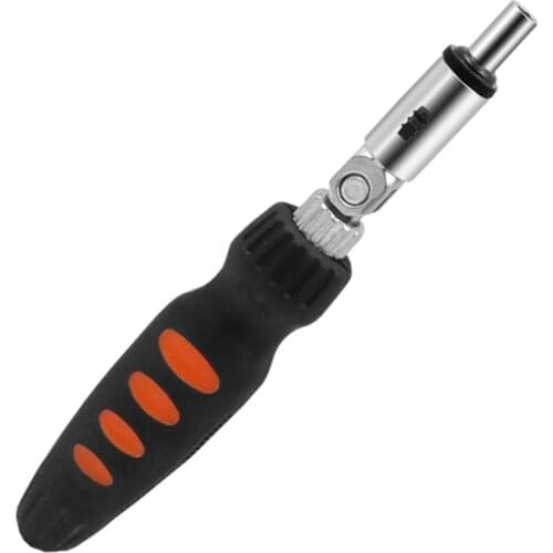 Multi-Functional Ratchet Screwdriver Holder Ratchet Screwdriver 1/4 Hex Interface Precision Bit Driver Magnetic Holder