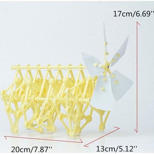 Wind Powered DIY Walking Strandbeest Assembly Model Kits Robot Science Toy