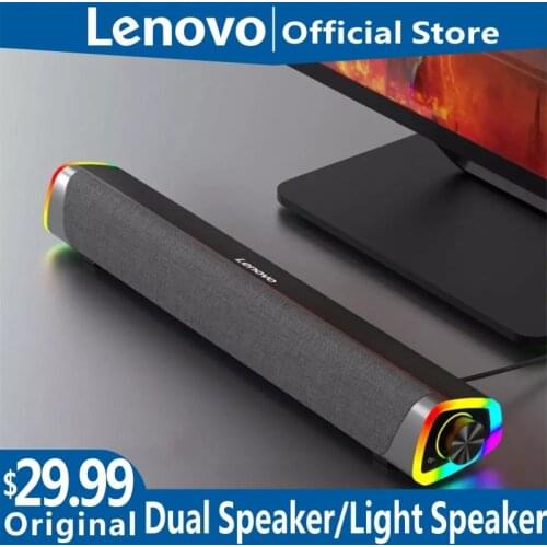 Lenovo L101 Desktop Speaker Stereo Music Surround Subwoofer Speaker For Macbook Laptop Notebook PC Player Loudspeaker Soundbar