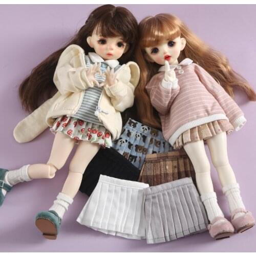 1/6BJD doll clothes pleated skirt doll short skirt basic 1/6 baby skirt for 30cm SD DD yosd doll clothes doll accessories