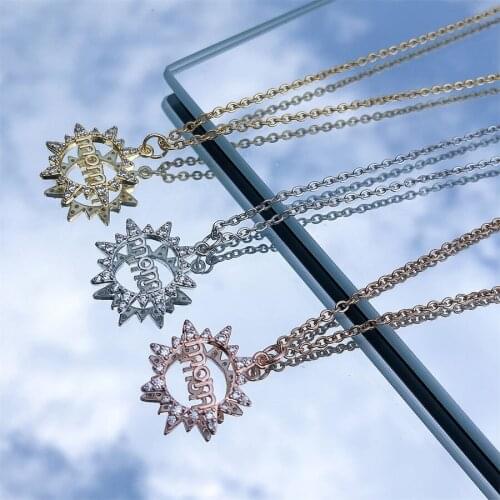 Mothers Day Mother Letter Pendant Necklace Clavicle Chain Necklace Personalized Jewelry Gift