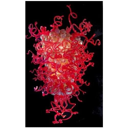 LED Light Source Antique Chandelier Tiffany European Style Blown Murano Glass Chandelier Lighting