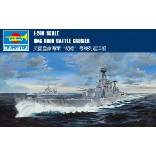 Trumpeter 03710 1/200 HMS HOOD BATTLE CRUISER ship model kit 2020