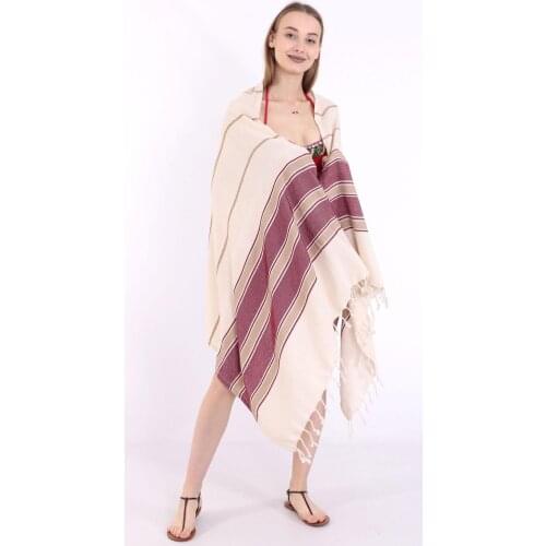 Turkish Beach Cotton Handwoven Loincloth, towel, Bath towel, Beach towel, unisex, Sauna towel, Pool towel, bedspread, peshtemal