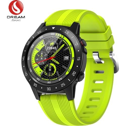 Smart Watch With GPS Support Siri Bluetooth Microphone Speaker Heart Rate Blood Pressure Monitor DW-505 Green Dream Sport