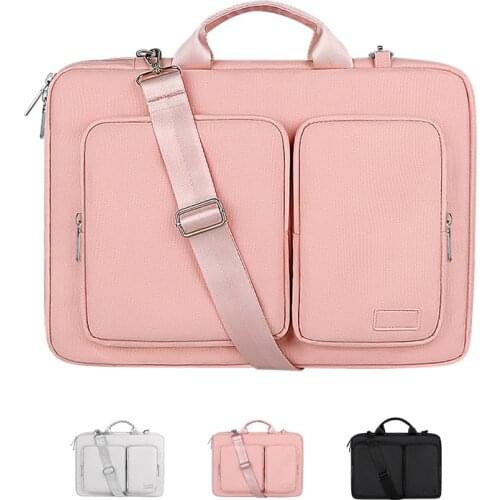 Waterproof Laptop Bag 13.3 14 15.6 inch Notebook Bag Sleeve Case For Macbook Air Pro 13 15 Cover Shoulder Handbag Briefcase Bag