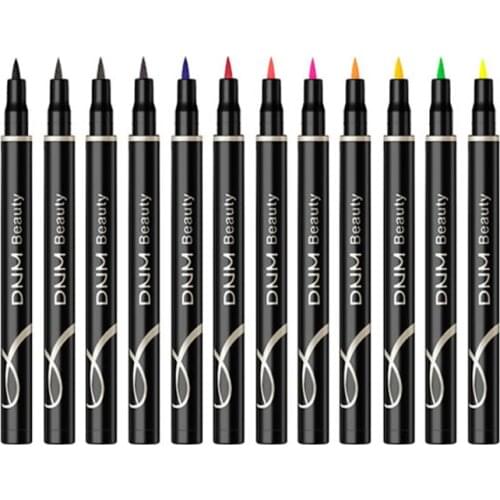 12colors Liquid Eyeliner Waterproof No Blooming Women Eyeliner Pencil Korean Cosmetics Beauty Tools