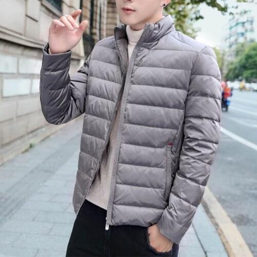 2020 winter mens ultra-light slim Stand collar duck down jackets windproof waterproof keep warm Breathable soft down coats