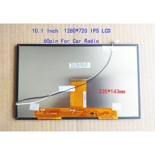 10.1 10.2 inch LCD 1280*720 High-resolution WD101HHL60A-E For Car Radio CARPC Screen For Carplay Navigation 235*143mm D8bit