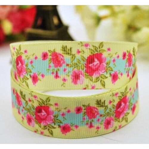 22mm 25mm 38mm 75mm Flowers Cartoon Character Printed grosgrain ribbon party decoration sewing supplies 10Y X-00025