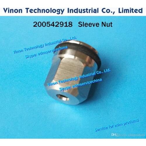 2pcs) 200542918 edm Sleeve Nut ID=3.5mm for Upper Wire Guide for Robofil 230,330,440,CUT20,CUT30 Charmilles Cap nut 24.54.429