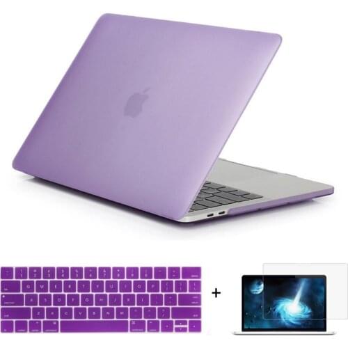 3in1 New Laptop Hard Case Cover Shell+Keyboard Skin Cover for Apple Macbook Air 11 13 Pro Retina 12 13 15 Touch Bar 13 15 inch