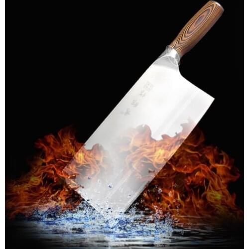 8 inch Chinese Kitchen Knife 9CR15MOV Steel China Utility Chef Kitchen Knife Family Gift Cook Cleaver Vegetable Chopping Knives