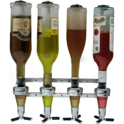 Bar Open Wall Mounted Rack Liquor Cocktail Spirit Dispenser Pourer Wine racks BJD-06 25ML/30ML/45ML 3 sub-wine faucet optional