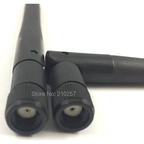 Free Shipping 5pcs 2.4g 3dbi Omni High Gain Wifi Antenna RP-Sma Male Plug Aerial 109mm