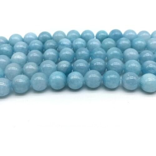 4-10mm Sea Blue aquamarin Carnelian Beads For DIY Beading Jewelry Making Gem Natural Stone Beads Agat Loose Round Beads