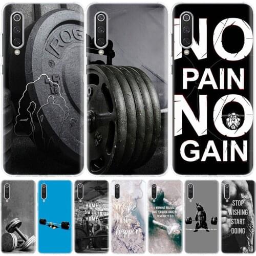 Bodybuilding Gym Fitness Cover Phone Case For Xiaomi Mi Note 10 11 9 8 10T 9T CC9 5X 6X Pocophone F1 X3 F2 Pro Lite A1 A2 A3 Coq