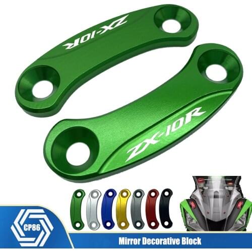 For KAWASAKI ZX 10R ZX10R ZX-10R 2016 2017 2018 2019 2020 Motorcycle Mirror Hole Cover Windscreen Driven Mirror Eliminators Cap