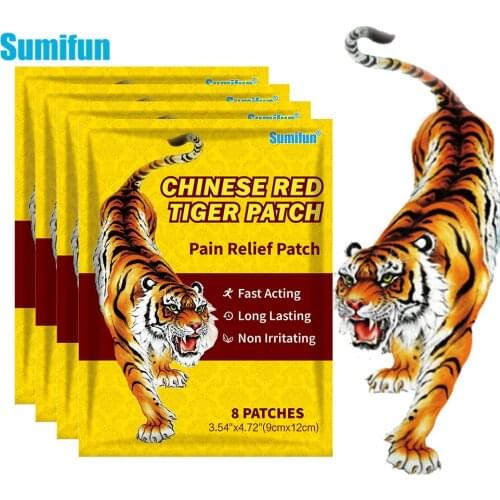 Hot Sumifun 8pcs Tiger Balm Pain Relief Patch Fast Relief Aches Pains & Inflammations Health Care Lumbar Spine Medical Plaster