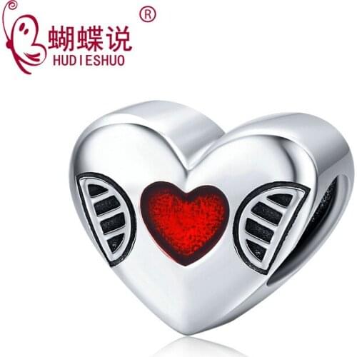 HUDIESHUO 925Silver Fashion Small Heart Beads suits OriginalSilver Bracelet
