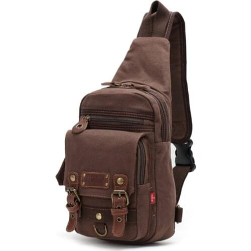 2021 Luxury Designer Canvas Sling Chest Bag For Men Military Cross-Body Shoulder Messenger Backpack Travel Causal Pack Bolso