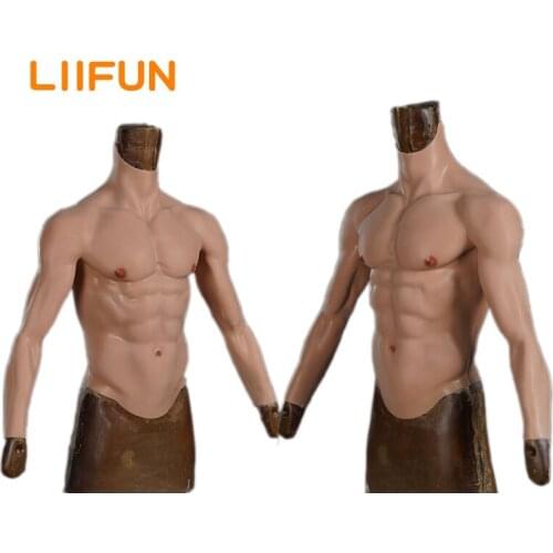 Male Suit Fake Belly Muscle Mens Chest Crossdresser Macho Realistic Silicone Muscle Artificial Simulation Beer Clothing Linen