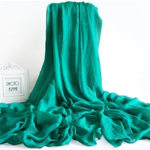 Oversize Muslim Plain Hijab Women Silk Feeling Chiffon Scarf Solid Foulard Pashmina Scarves Headscarf Shawls and Wrap For Ladies