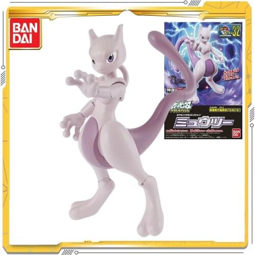 BANDAI Pokemon Original Mewtwo Anime Action & Toy figures Model Toys For Children