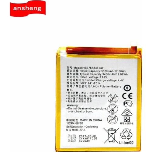 NEW Original 3400mAh HB376883ECW battery for Huawei P9 Plus VIE-AL10 Y6 Prime ATU-L30 ATU-L31 ATU-L42 Smartphone