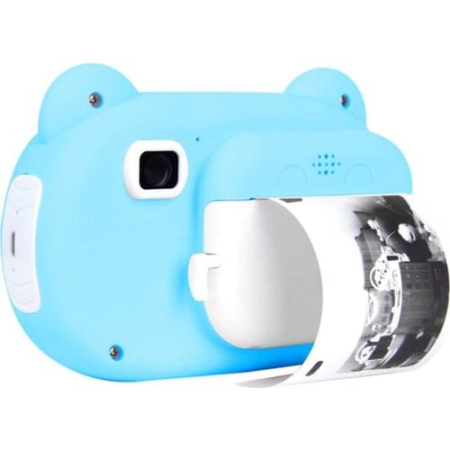 Portable 16GB 2.4 Inch Screen Children Instant Print Camera Digital Camera Photo Selfie 1080P FHD Video Thermal Inkless Printing