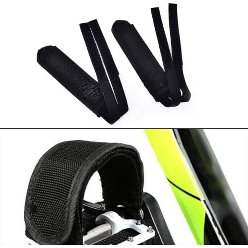 New Bicycle Fixed Gear Cycling Pedals Bands Feet Set With Straps Beam Foot Cycling Bike Anti-slip Bicycle Pedals