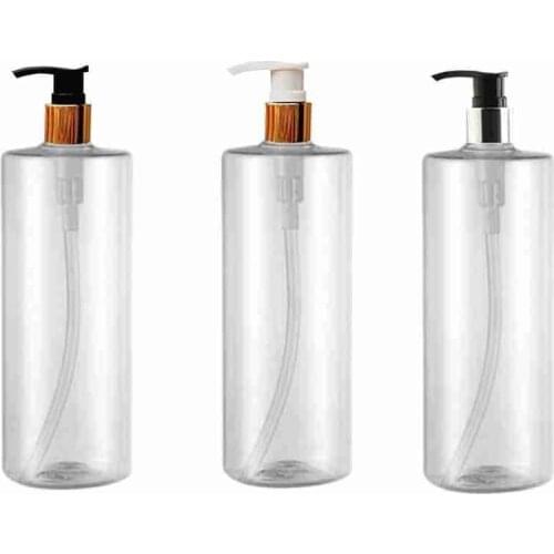 1 Pcs 500ml Plastic Capacity Transparent Spray Bottles Shampoo Bottle Cosmetics Bottles Lotion Container Makeup Tools