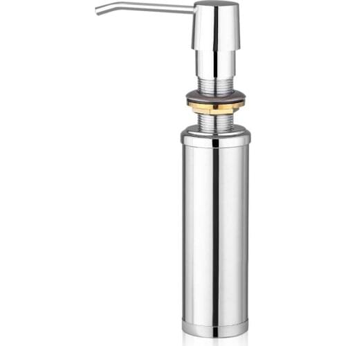 250ML Stainless Steel Liquid Soap Dispenser Bottle Kitchen Bathroom Shower Lotion Shampoo Pump new