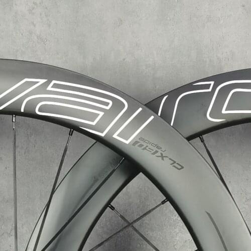 700C Road disc brake carbon wheels 60mm depth Custom logo CLX60 clincher/tubular carbon wheelset with novatec 791/792