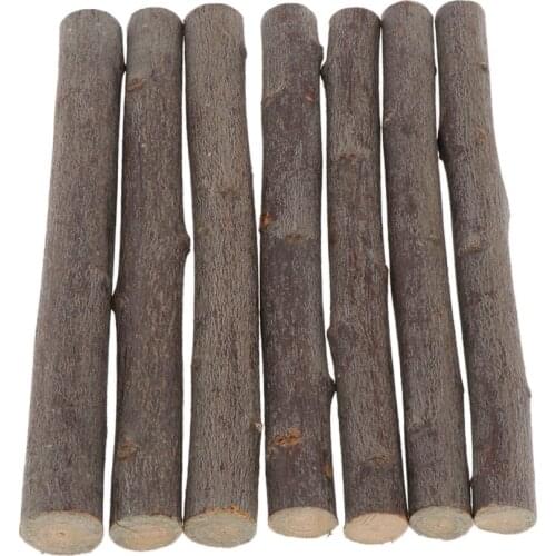 7x Wood Sticks Dowel Rustic Branches Woodworking Modelling Arts Projects
