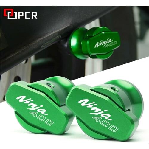 Fast & Free Shipping For Kawasaki NINJA400 accessories NINJA 400 2018-2020 Motorcycle 8MM CNC Swingarm Sliders Spools Stand