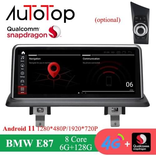 AUTOTOP Android 11 System Car Multimedia Player For BMW 1 Series 120i E81 E82 E87 E88 WIFI 6GB+128GB Carplay BT5.0 Car GPS Navi