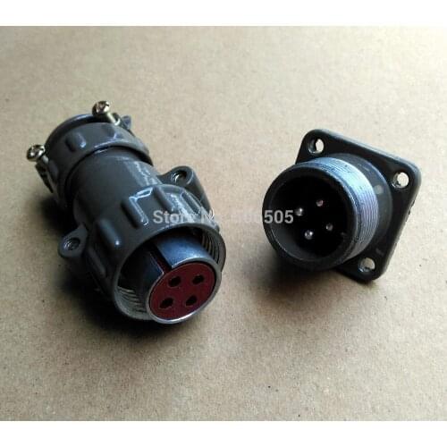 Free shipping 20mm P20 4pins aviation plug aviation socket cable joint 2set/lot