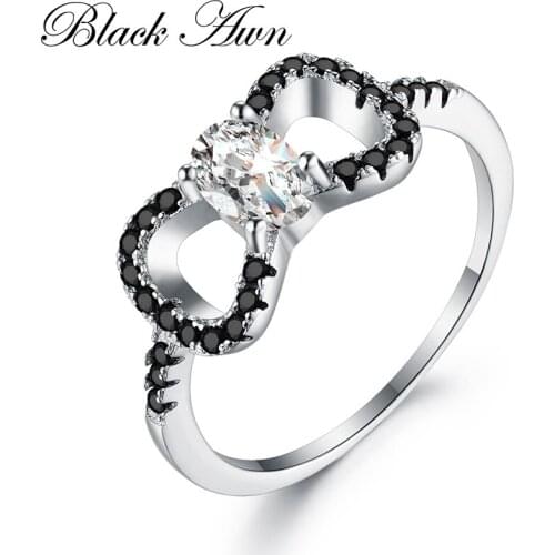 Black Awn Women's Silver Rings