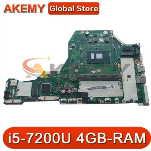 C5V01 LA-E891P For Acer A315-51G A515-51G A615-51G Laptop Motherboard With i5-7200U CPU 4GB-RAM DDR4 100% Fully Tested