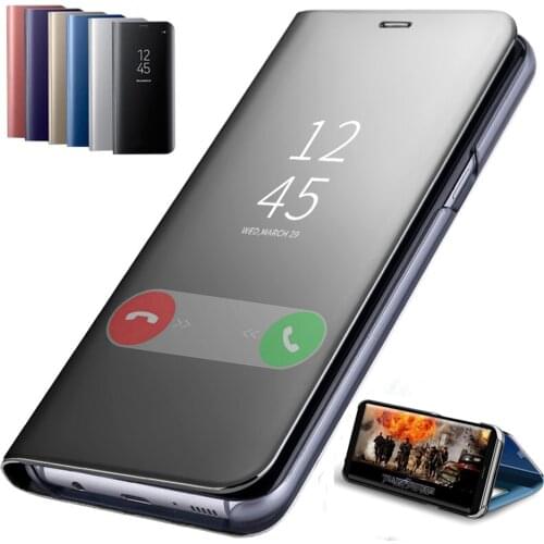 Mirror Flip Cover Case For Samsung Galaxy S6 S7 Edge S8 S9 S10 Plus S10e J3 J5 J7 A3 A5 A7 2017 A6 A8 Plus J5 J7 Prime 2016 Case