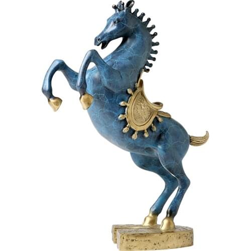 Pure copper lucky horse ornaments General horse crafts Feng Shui decorations